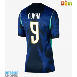 Billiga Brasilien Matheus Cunha #9 Bortatröja Dam VM 2026 Kortärmad